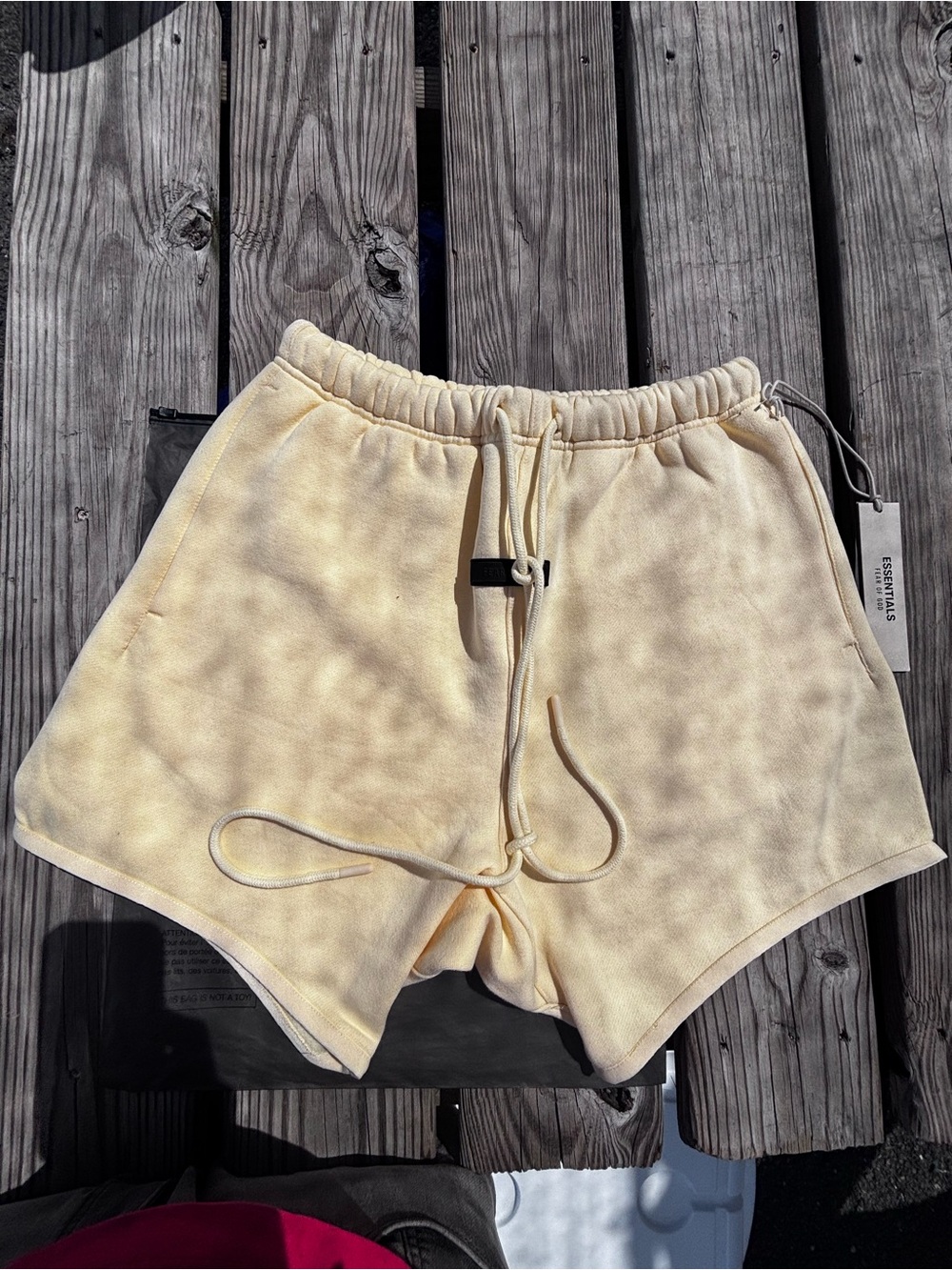 Fear of God Essentials Pale Yellow Women's Shorts